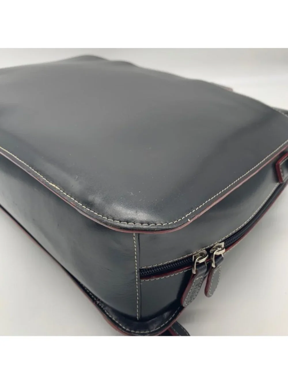 Lodis Black Leather Convertible Briefcase